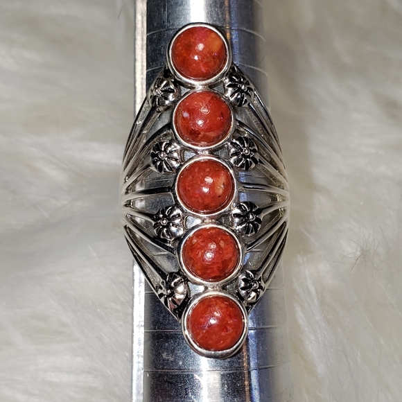 Price Firm Red Coral Ring - Picture 13 of 13